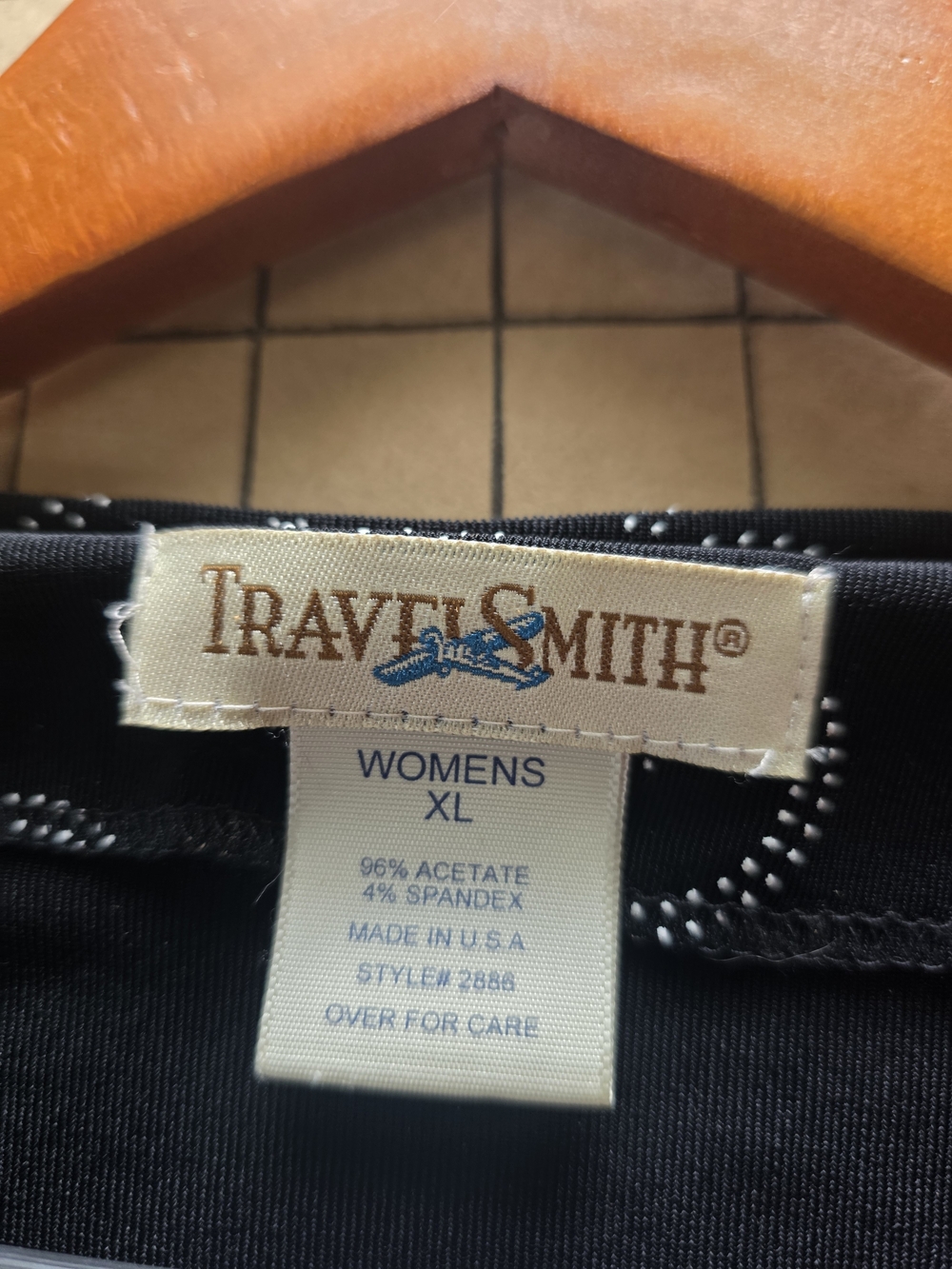 TravelSmith Black Silver Swirl Dotted Knit Cardigan Jacket Womens XL USA Made - Picture 2 of 13